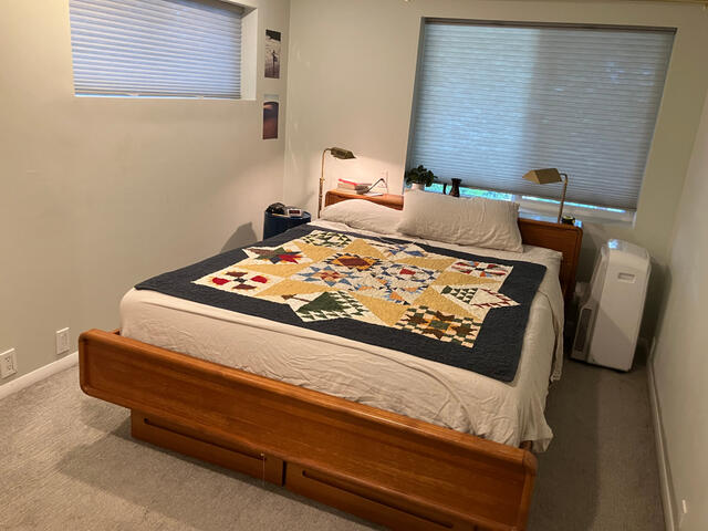 Set dressed bedroom
